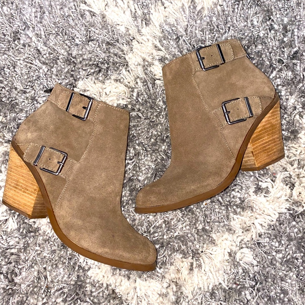 Lucky Brand, Suede leather, Emalee Bootie- Size 9.5